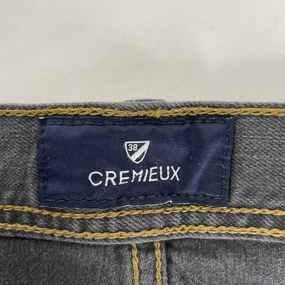 Cremieux Premium Denim Jeans Men's Slim Fit Stretch Gray 38x32